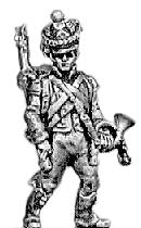 Hornist  shako and pom-pom