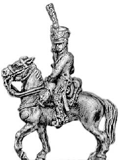 Line chasseur, habit-long, sword