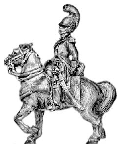Chevauleger lancer officer at rest