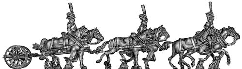 Guard horse artillery limber (galloping)