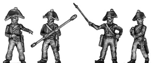 Foot artillery crew firing