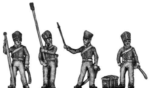 Horse artillery crew firing