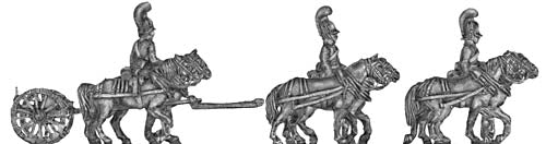 Horse artillery light limber team