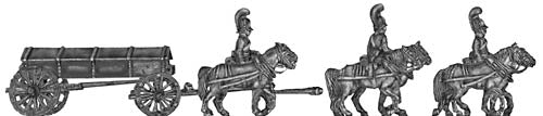 Horse artillery large caisson team