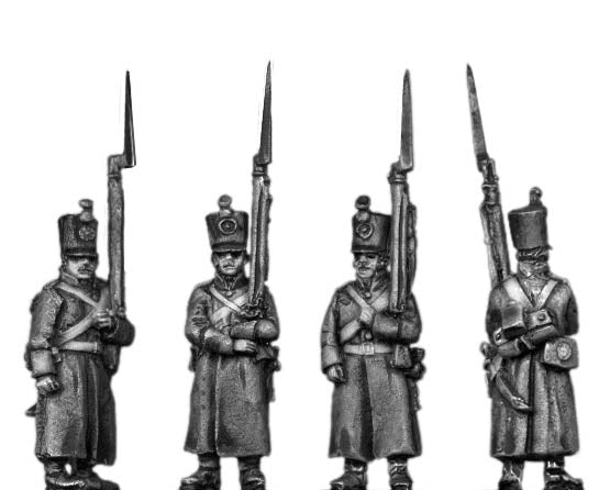 Musketeer shako greatcoat march-attack