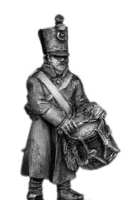 Musketeer drummer shako greatcoat