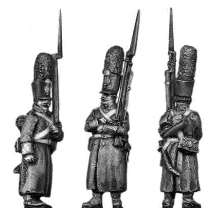 Grenadier shako greatcoat march-attack