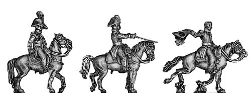Russian Staff Officers mounted