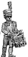 Light infantry drummer shako