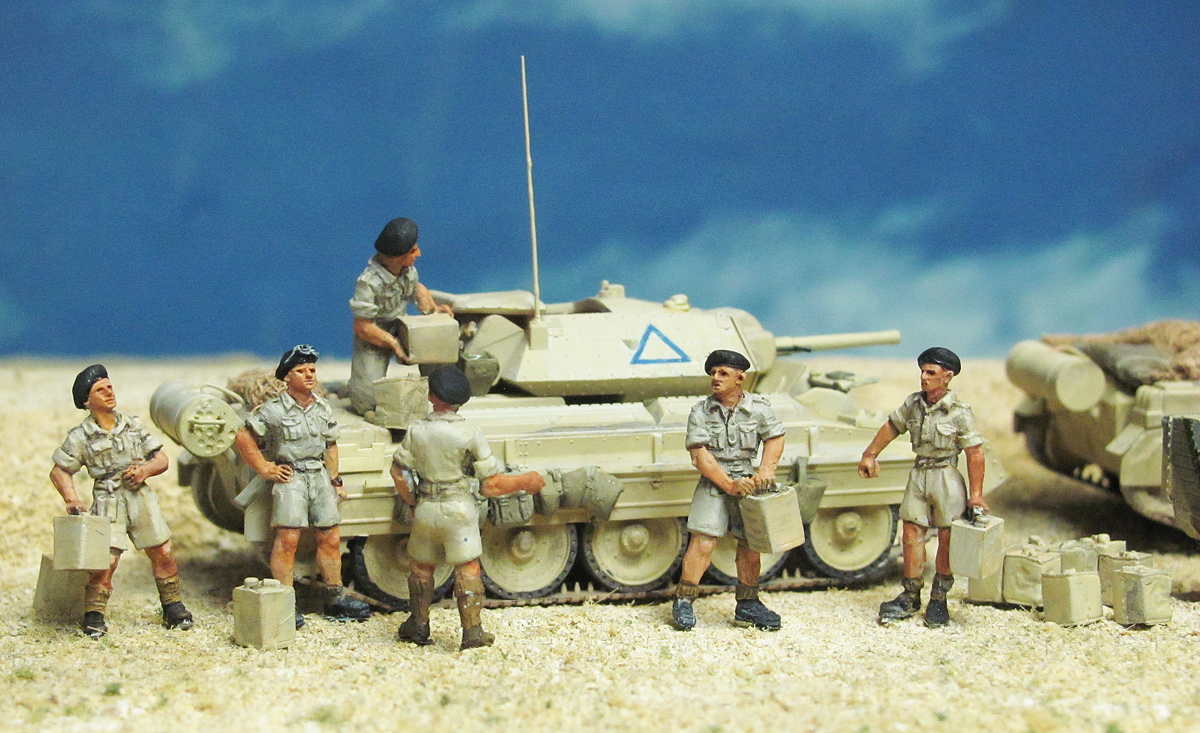 British Western Desert Force tank crew refuelling